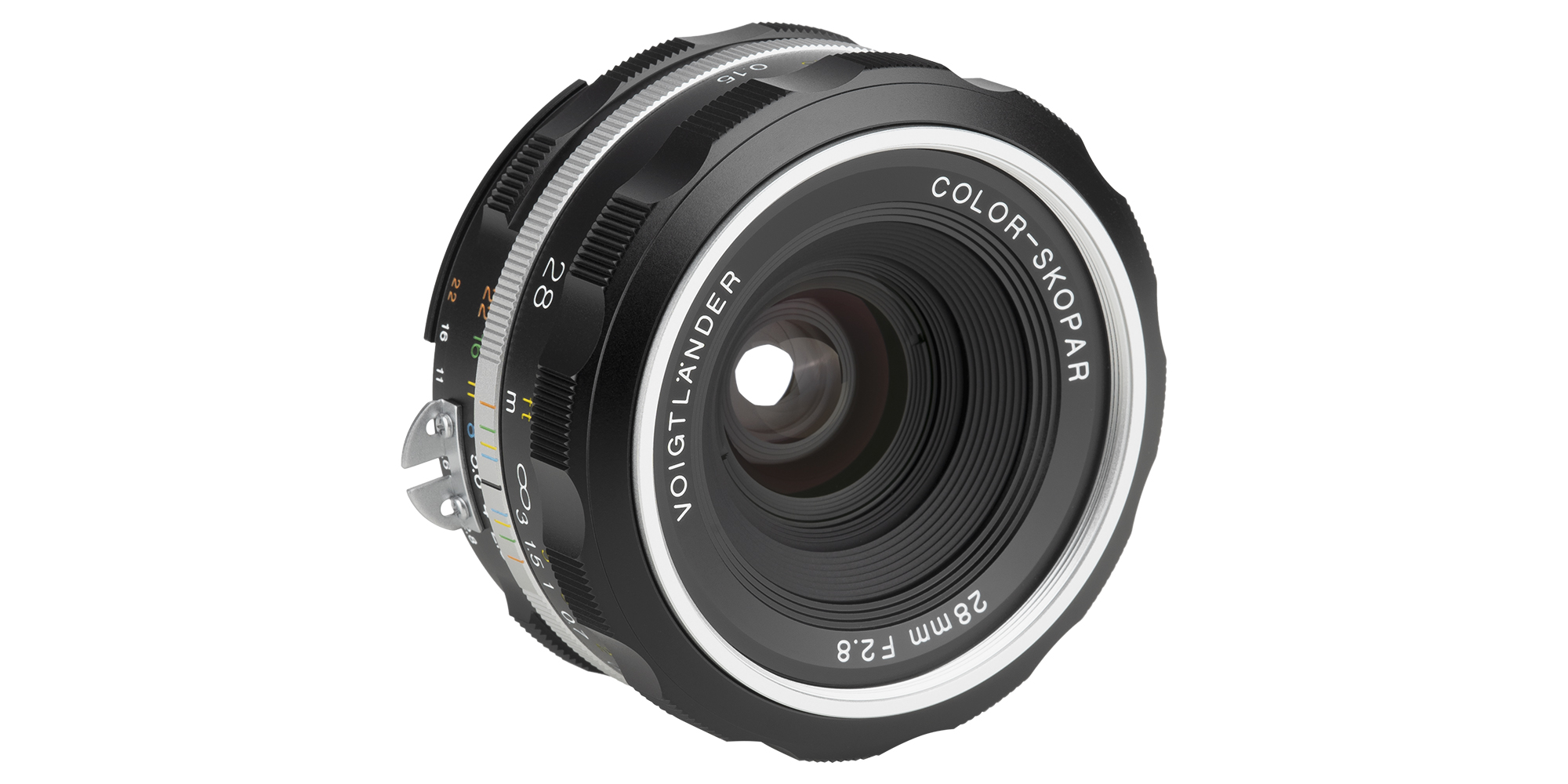Obiektyw Voigtlander Color Skopar SL IIs 28 mm f/2,8 do Nikon F - srebrny - Płynna kontrola nad światłem